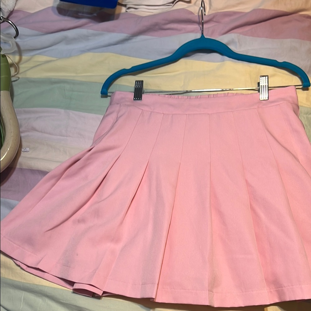 MyViolet Pleated Pink Claire  Skirt